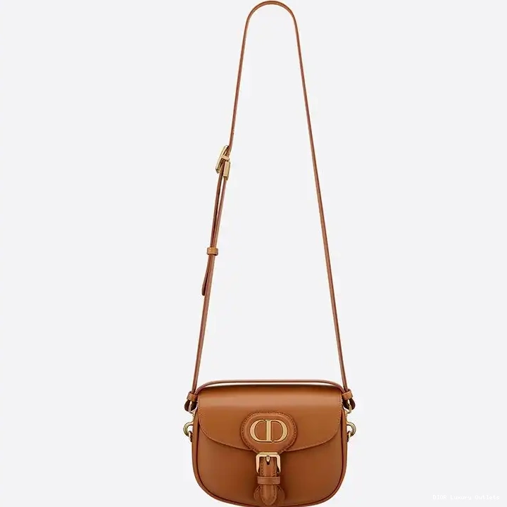 Cheap Box Calfskin Bag Dior Bobby Medium Brown 0615 Luxury